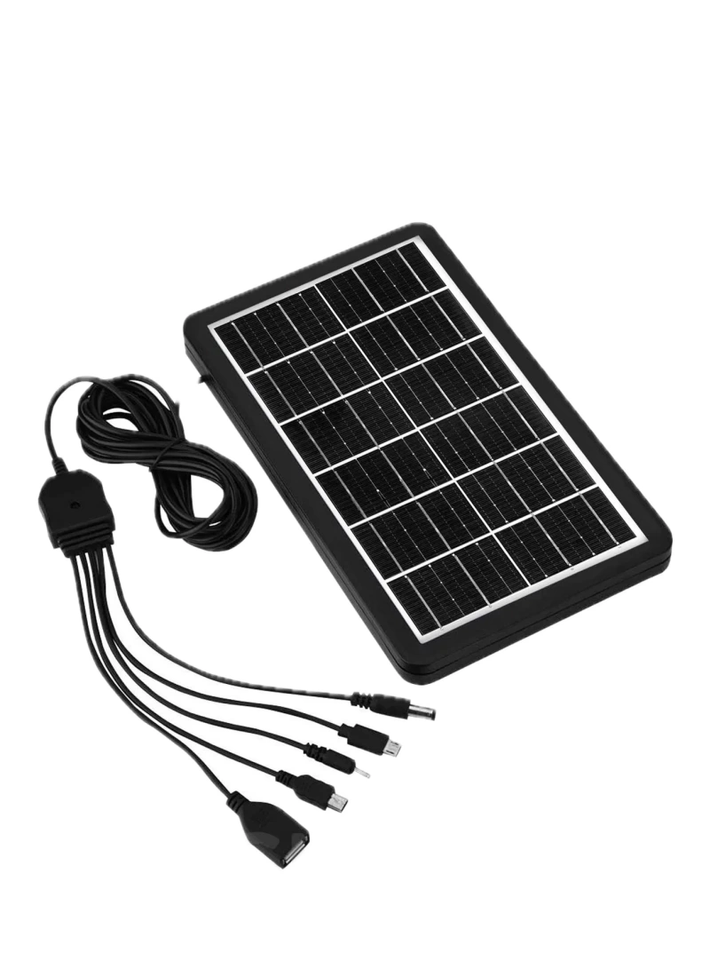 3.5W 9V Güneş Paneli Solar Panel IPX6 USB 5 Uçlu
