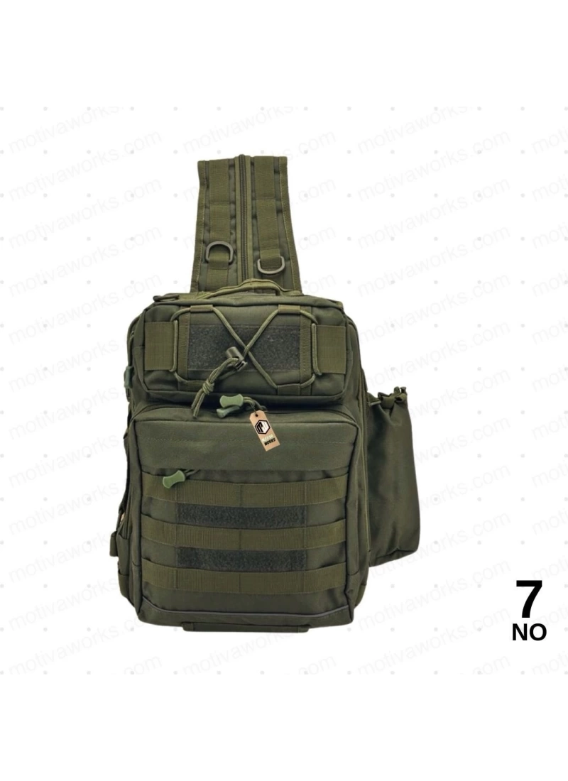38CM Taktik Outdoor Haki Yeşil Sırt veya Çapraz Duble Çanta NO7