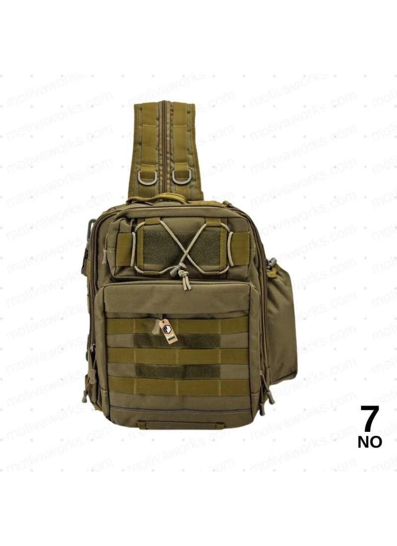 38CM Taktik Outdoot Çöl Tan Desert Sırt veya Çapraz Duble Çanta NO7
