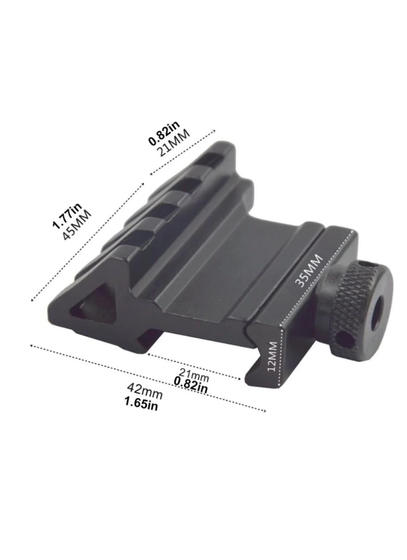 45 Derece Açılı Side Picatinny Taktik Tüfek Fener/Lazer Yan Surefire Aparatı 22mm