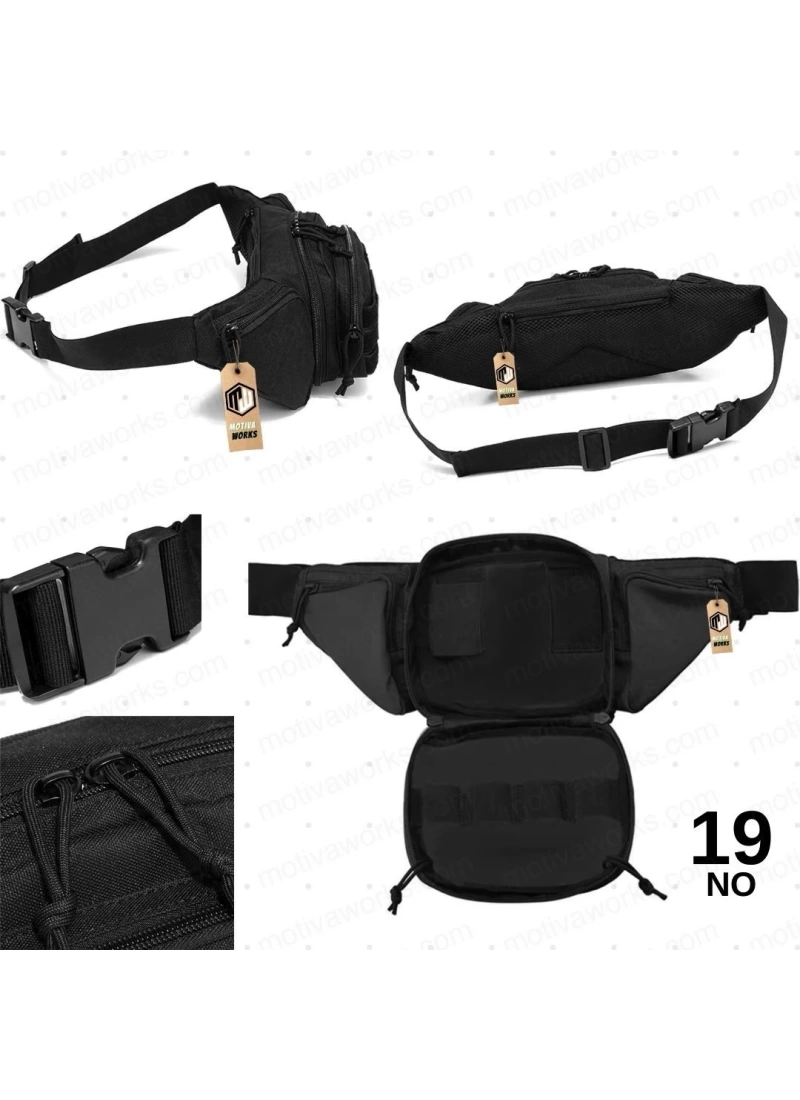 45CM Taktik Outdoor Airsoft Haki Yeşil Bel Çantası NO19