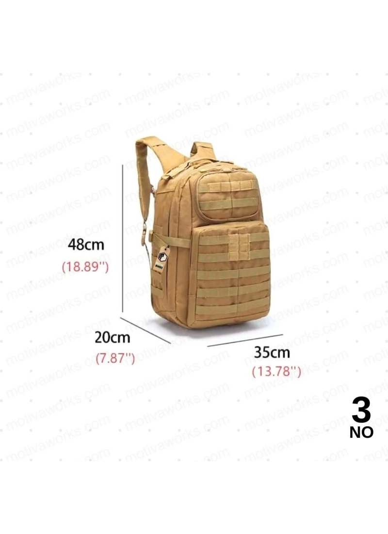 48CM Taktik Haki Yeşil Sırt Çantası NO3