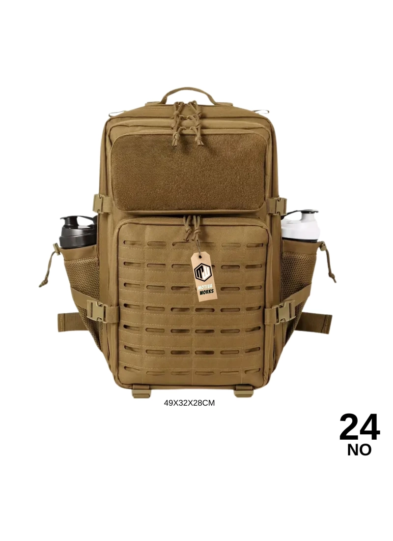 49CM Taktik Desert Tan Çöl Lazer Kesim Outdoor Dağcı Asker Sırt Çantası MW502 NO24