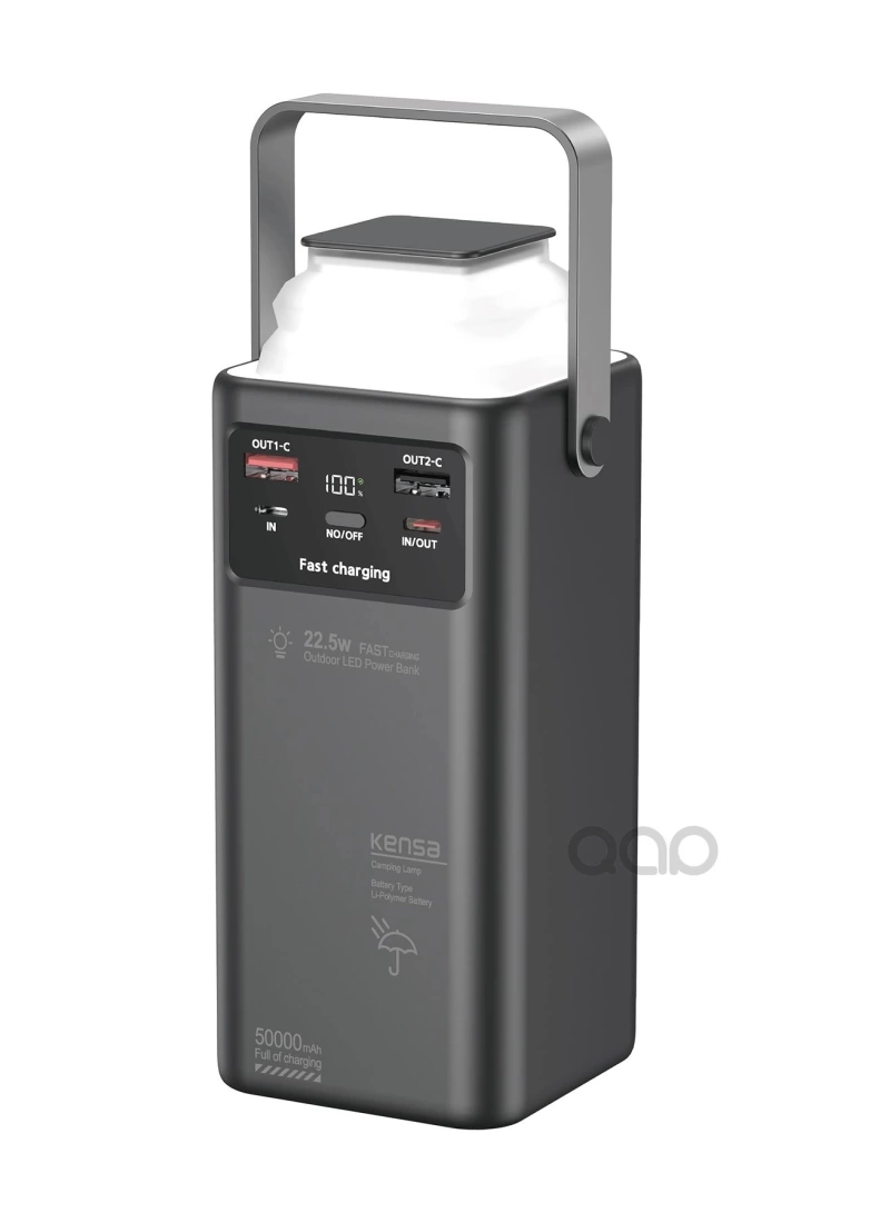 PW113 50000 Mah Pd 22,5w Kendinden Kablolu Hızlı Şarj PowerBank Turbo Hızlı Fener Özellikli Kamp