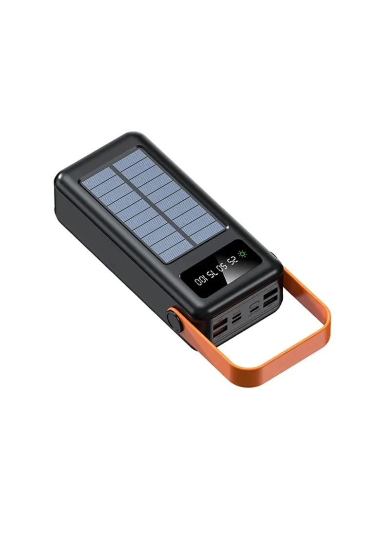 50,000mAh powerbank, LCD göstergeli Solar Güneş Şarjlı, Mikro Type-C Lightning powerbank, hızlı powebank