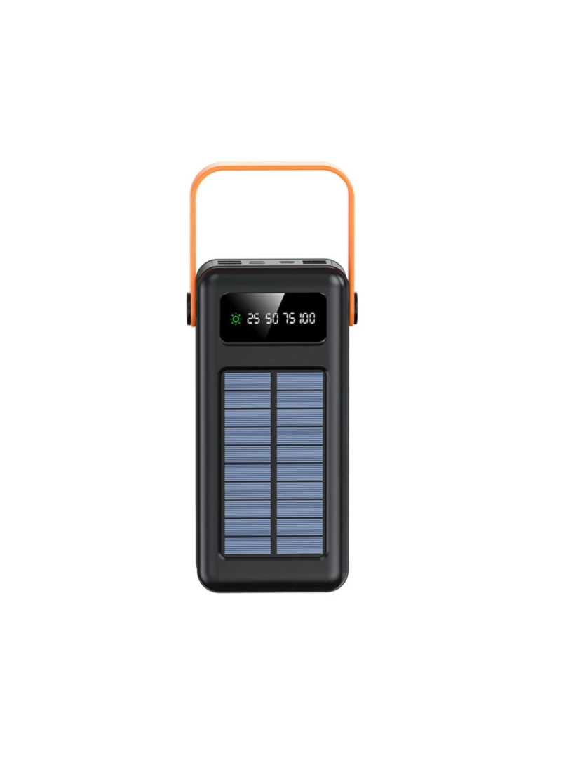 50,000mAh powerbank, LCD göstergeli Solar Güneş Şarjlı, Mikro Type-C Lightning powerbank, hızlı powebank
