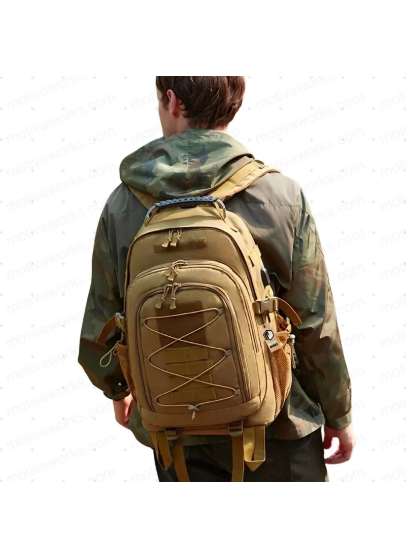 50CM Taktik Siyah Sırt Çantası MW249 NO2