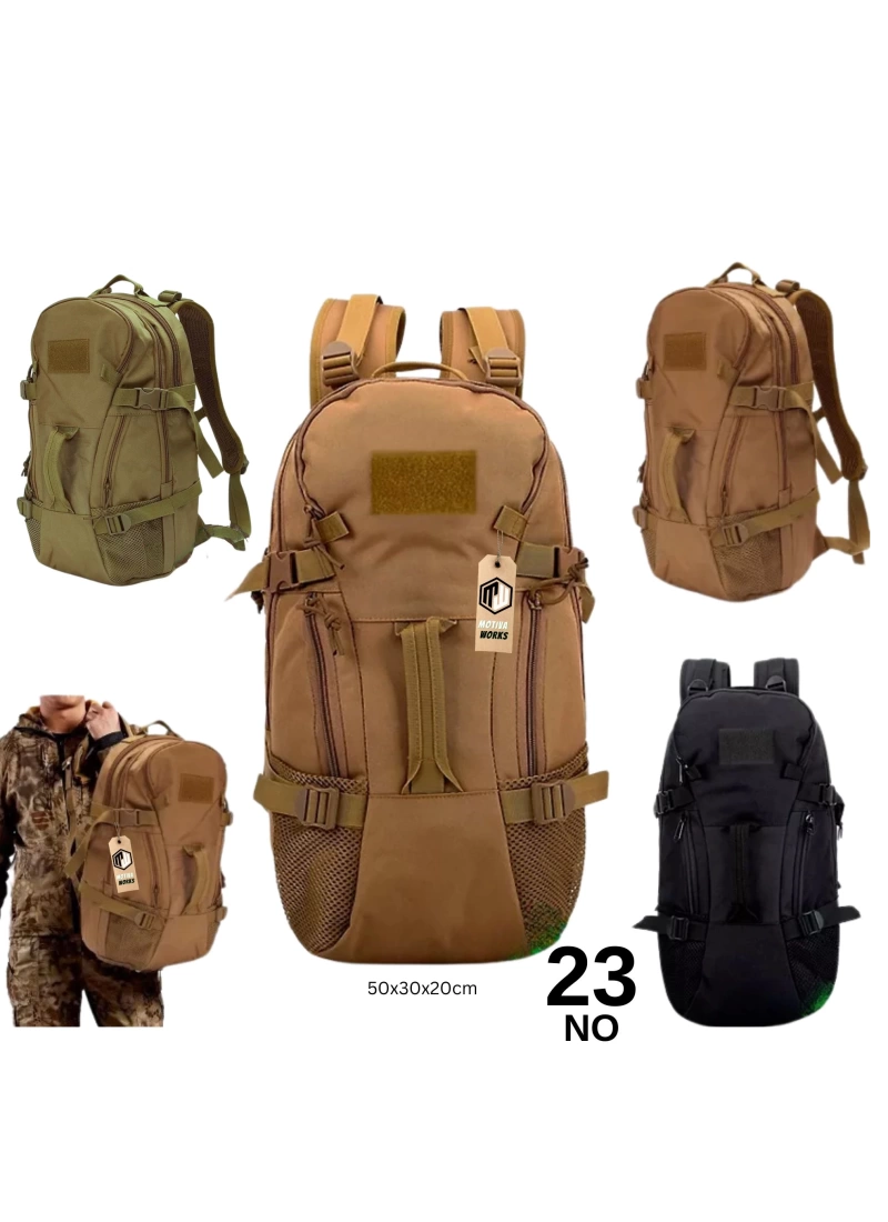 50CM Taktik Desert Tan Çöl Çok Fonksiyonlu Sırt Çantası MW251 NO23
