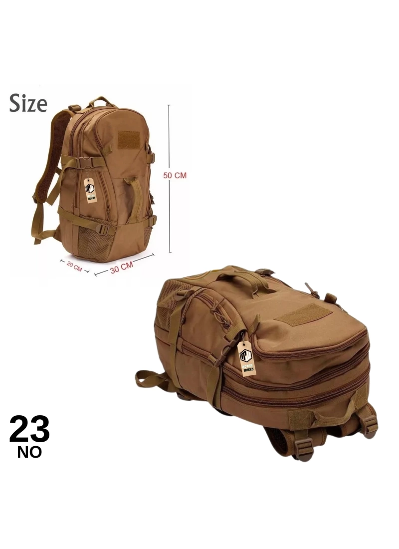 50CM Taktik Desert Tan Çöl Çok Fonksiyonlu Sırt Çantası MW251 NO23