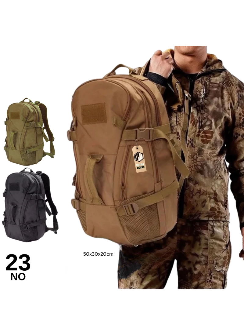 50CM Taktik Desert Tan Çöl Çok Fonksiyonlu Sırt Çantası MW251 NO23