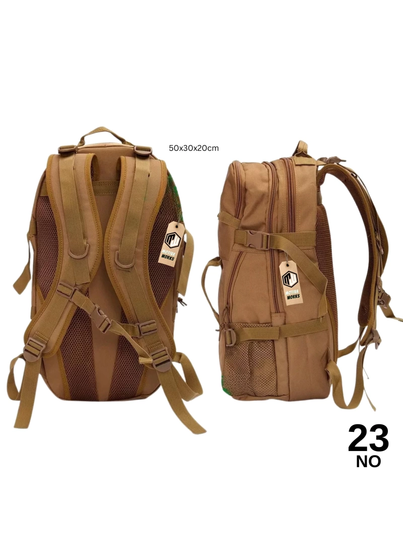 50CM Taktik Desert Tan Çöl Çok Fonksiyonlu Sırt Çantası MW251 NO23