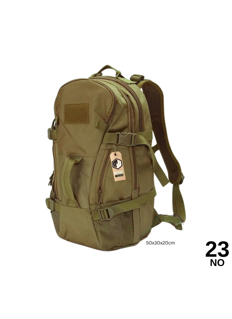 50CM Taktik Haki Yeşil Çok Fonksiyonlu Sırt Çantası MW251 NO23