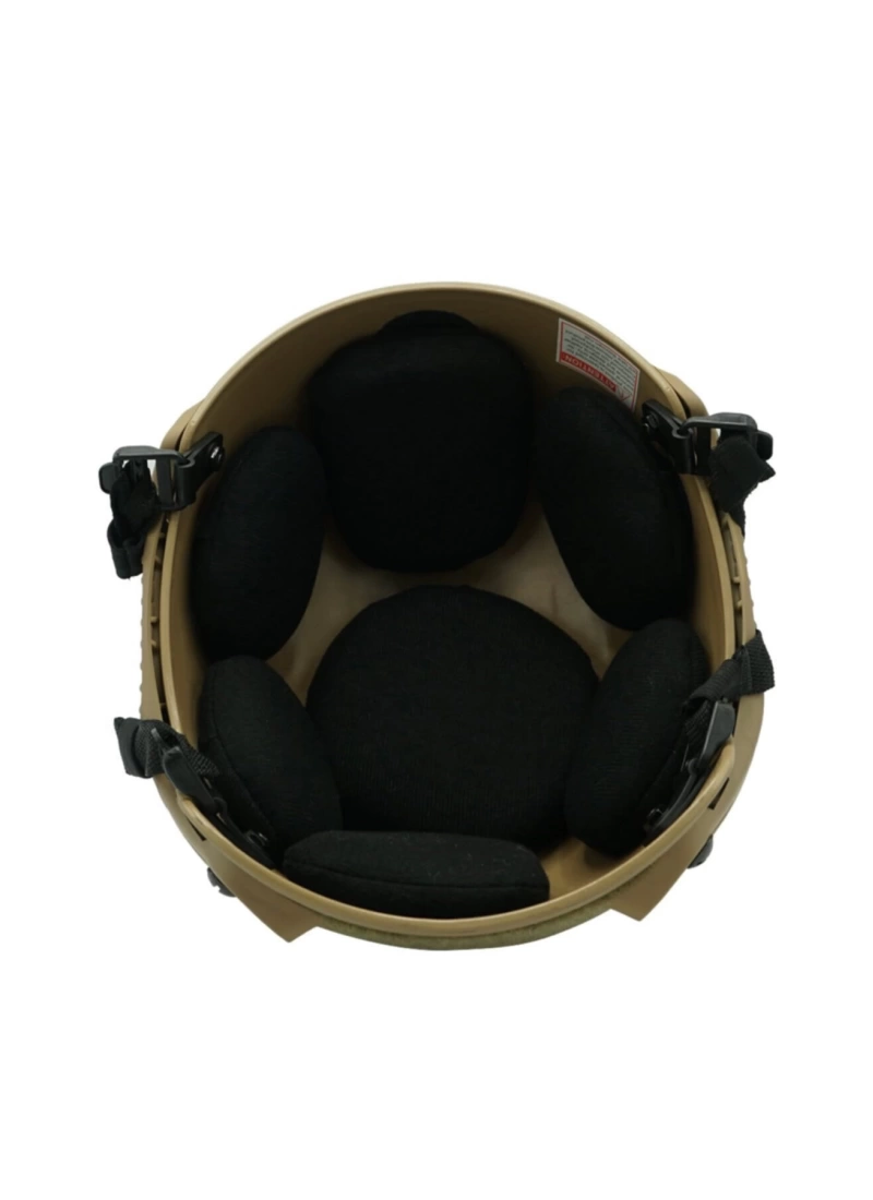 Koruyucu Çöl Sarı Raylı Airsoft Kask Miğfer