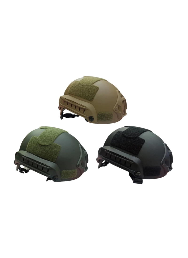 Protective Short Black Rail Air-soft Helmet