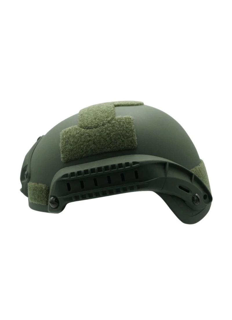 Koruyucu Yeşil Kulak Açık Raylı Air-soft Kask Miğfer
