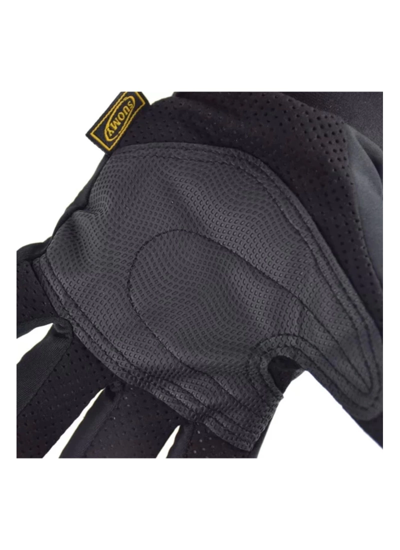 Unisex Thermotex Dokunmatik Motosiklet Eldiveni Korumalı Su Itici Softshel Kumaş Motorcu Eldiveni