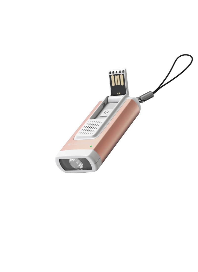 Süper Güçlü Mini 400 Lümen Alarmlı 400mAh Güçlü Acil Durum ve Cep Feneri Anahtarlık Rose
