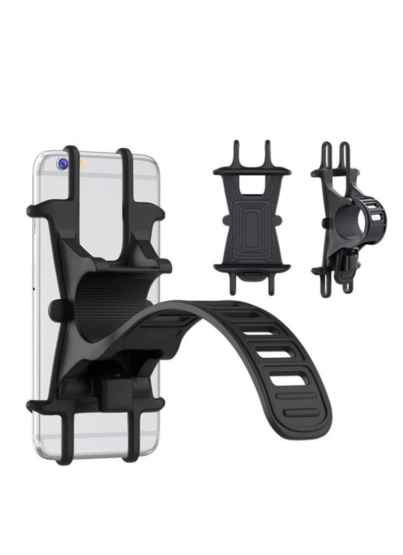 Universal Silikon Telefon Tutucu Motosiklet Bisiklet Gidon Bağlantılı Pratik Esnek