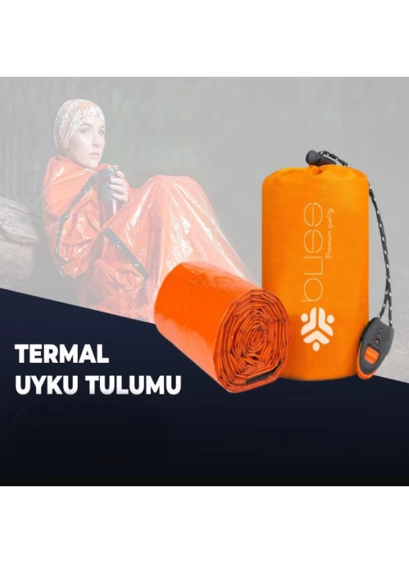Acil Durum Uyku Tulumu Termal Tulum Su Geçirmez Çadır Battaniye ilk Yardım Tulumu