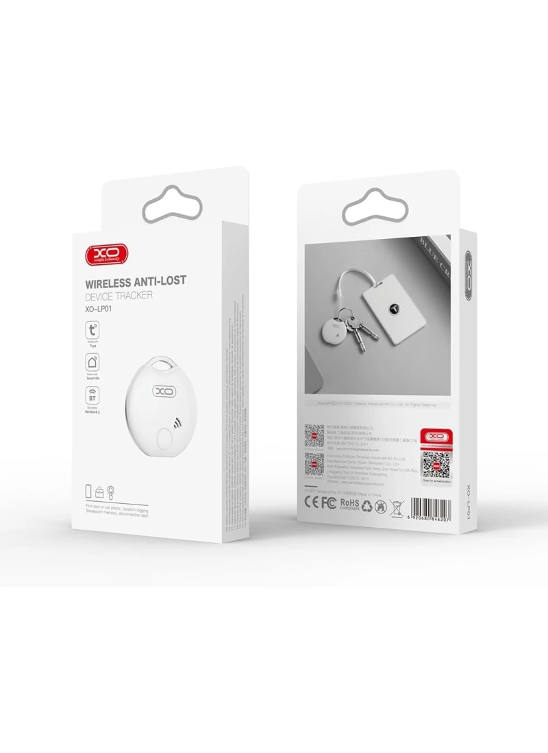 Airtag Akıllı GPS Takip Cihazı Android Tuya Uyumlu SmartTag XOLP01 (Beyaz)