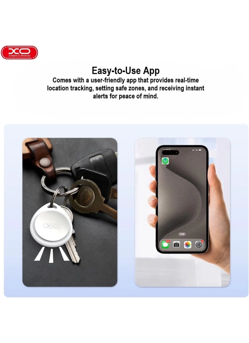 Airtag Akıllı GPS Takip Cihazı Android Tuya Uyumlu SmartTag XOLP01 (Beyaz)