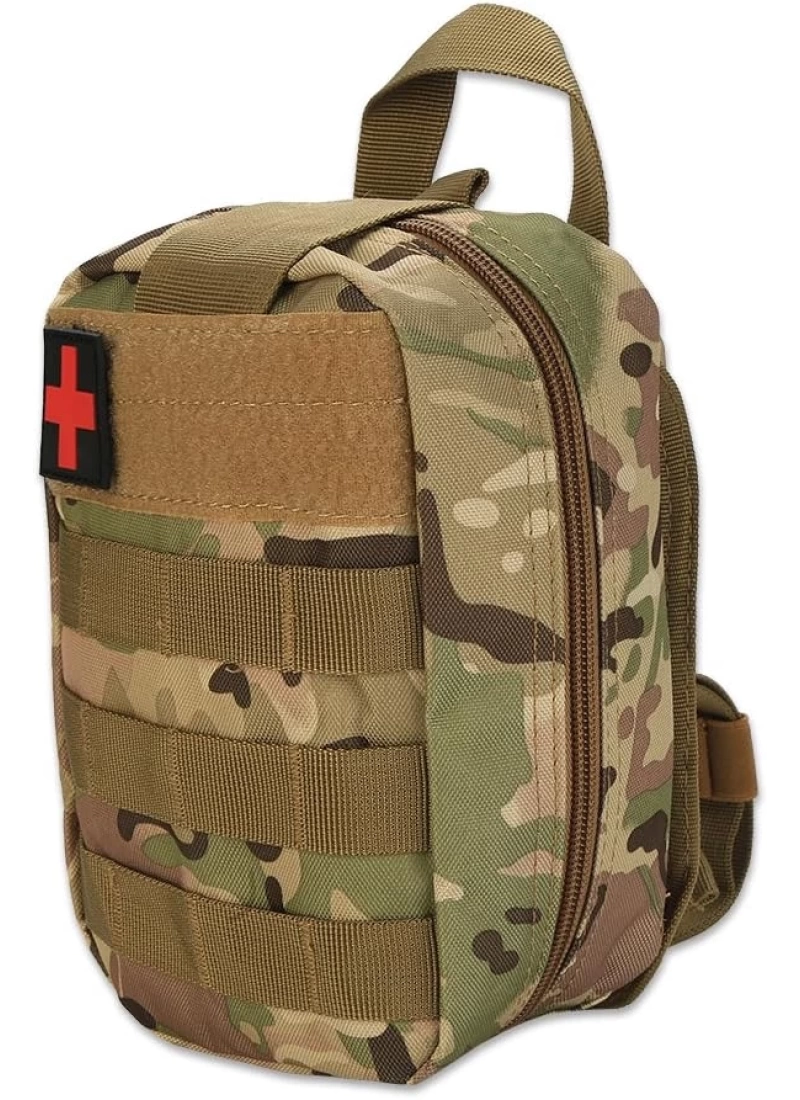20CM Askeri Taktik Tıbbi Medikal Çanta Multicam Kamuflaj Molle İlk Yardım Çantası No13