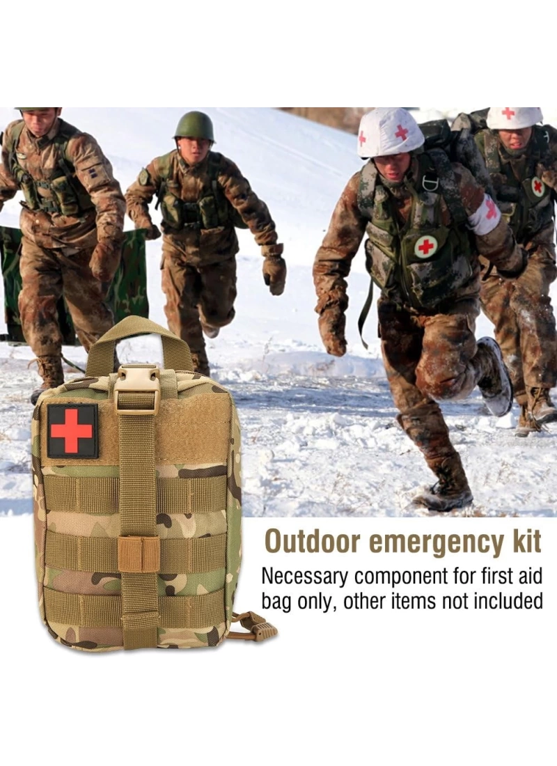 20CM Askeri Taktik Tıbbi Medikal Çanta Multicam Kamuflaj Molle İlk Yardım Çantası No13
