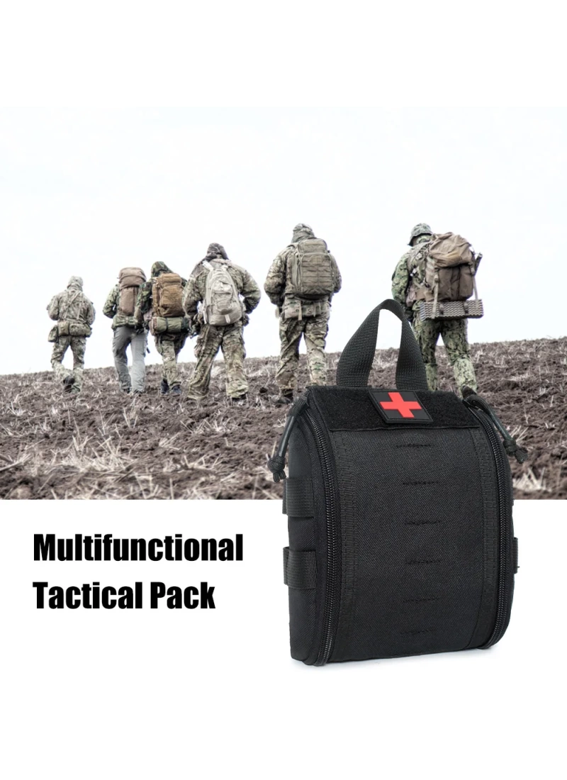 16cm Askeri Taktik Tıbbi Medikal Çanta Tan Desert Çöl EDC Molle İlk Yardım Çantası NO14