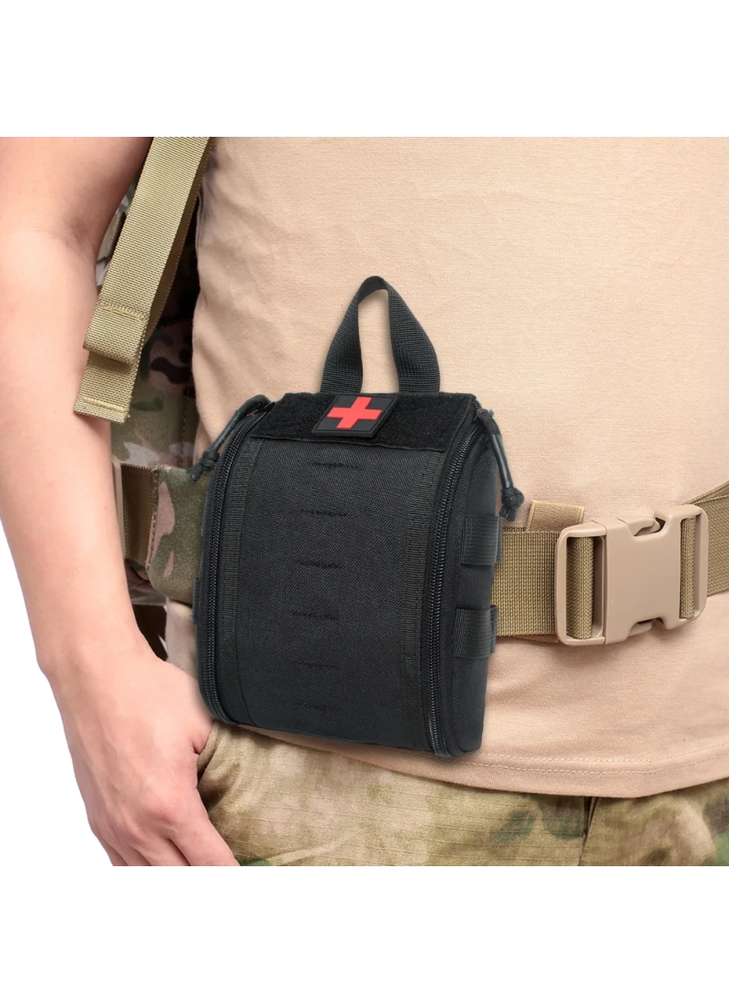 16cm Askeri Taktik Tıbbi Medikal Çanta Tan Desert Çöl EDC Molle İlk Yardım Çantası NO14