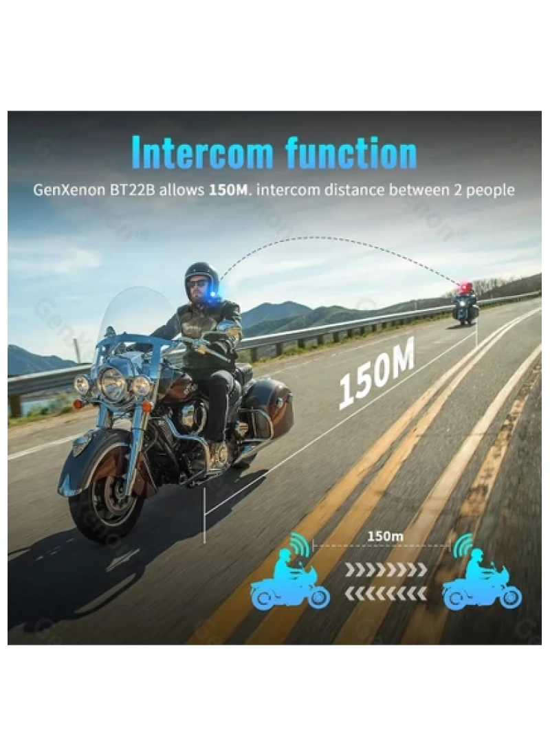 B22B Motosiklet Kask Kulaklık Bluetooth intercom