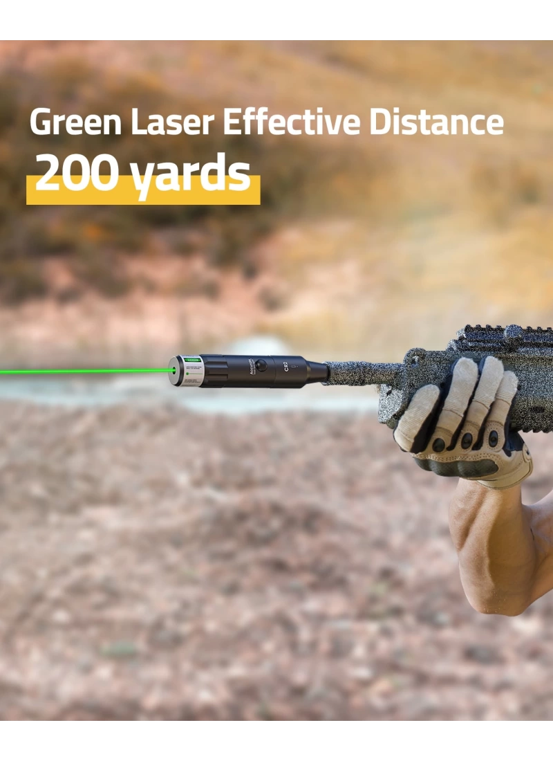 Bore Sight Kit Green Laser with Big Button Switch