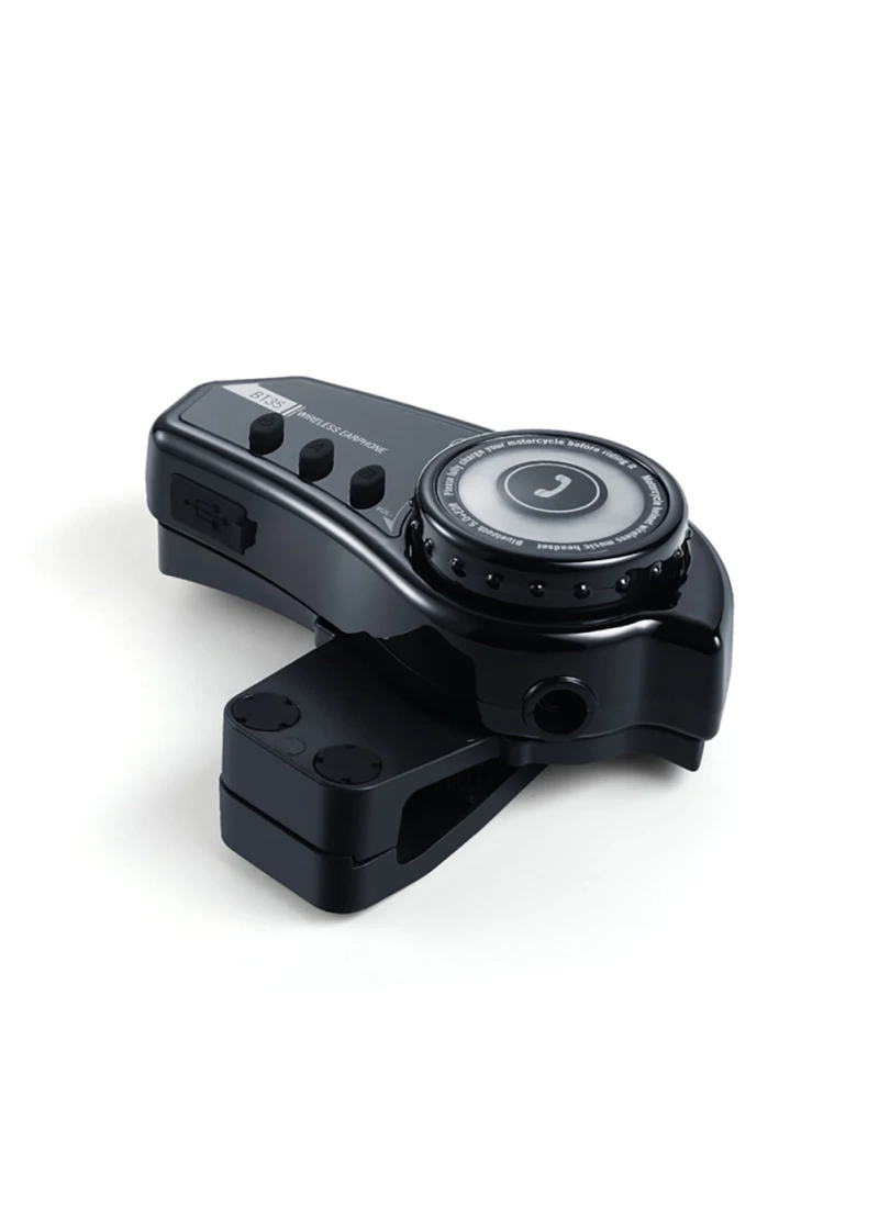 BT35 RGB intercom Motosiklet Kask Mavi BT 5.0 Mikrofonlu IP67 Waterproof Asistan Destekli Kulaklık