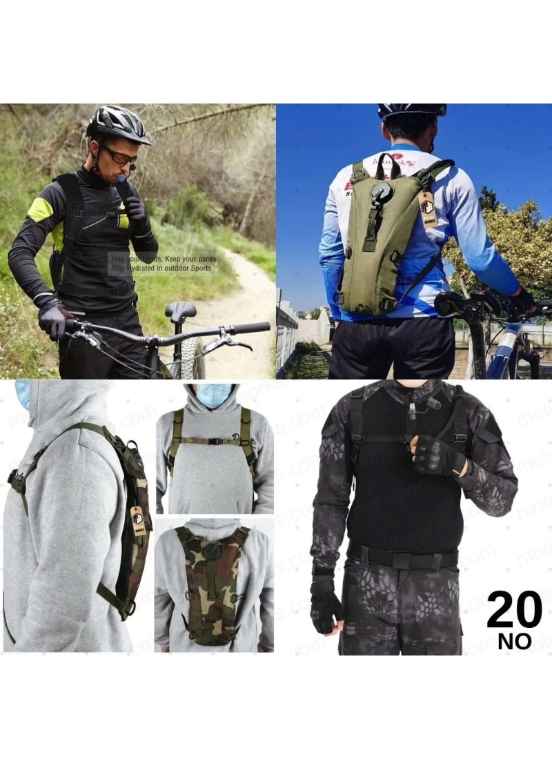44CM Camelbak Suluk Sırt Çantası Haki Yeşil 2LT, Suluklu Çanta NO20