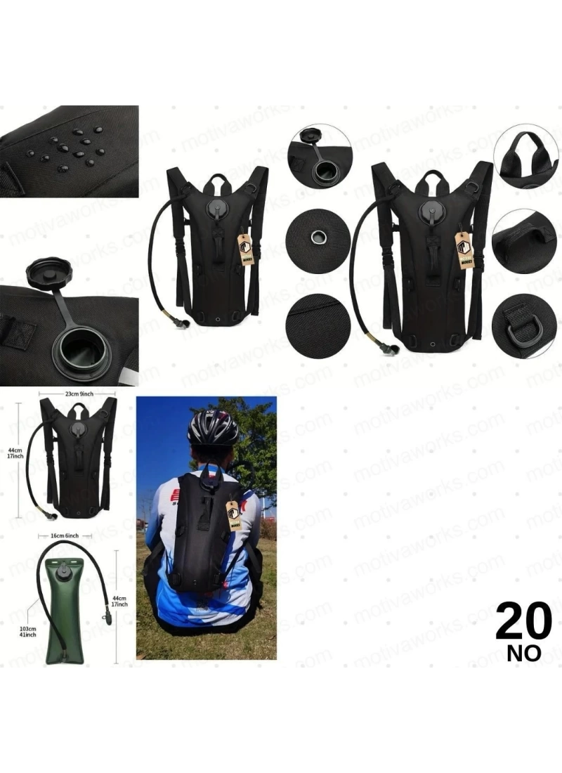 44CM Camelbak Suluk Sırt Çantası Haki Yeşil 2LT, Suluklu Çanta NO20
