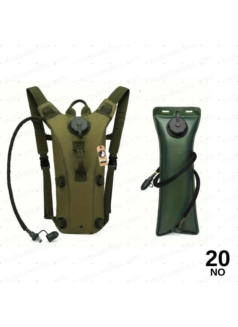 44CM Camelbak Suluk Sırt Çantası Haki Yeşil 2LT, Suluklu Çanta NO20