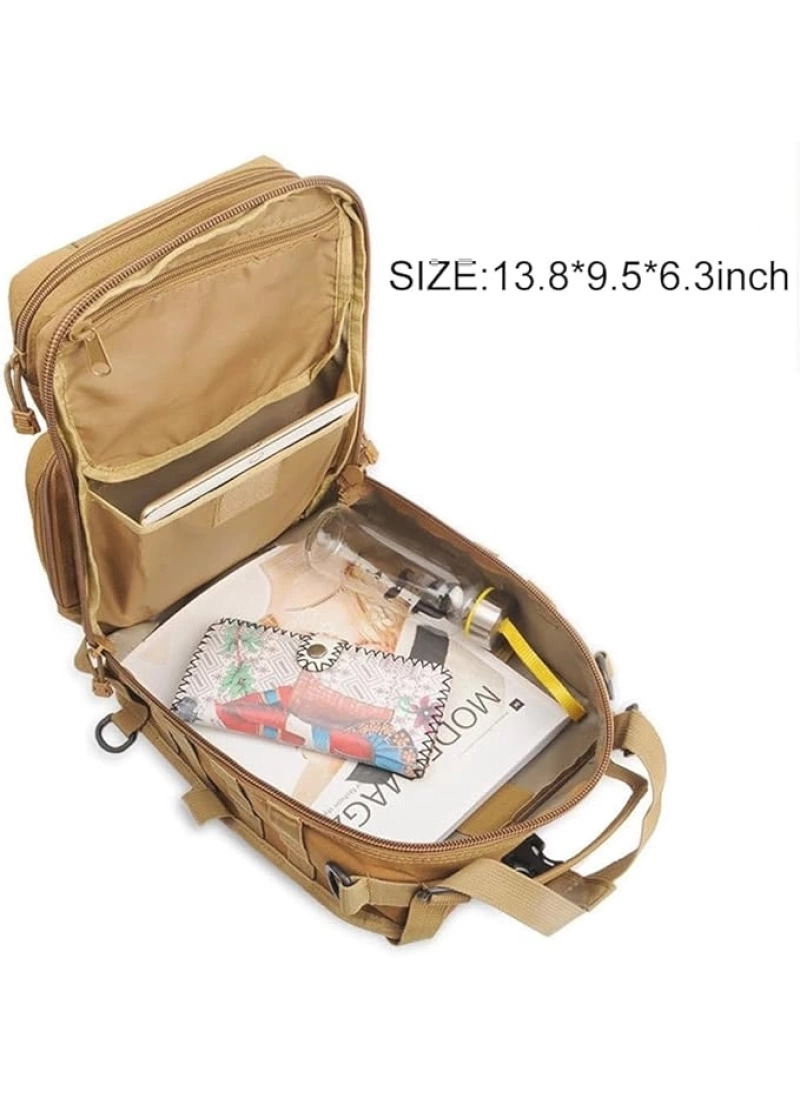 35CM Çöl Sarısı 20 LT Taktik Omuz Çantası 14in NO8