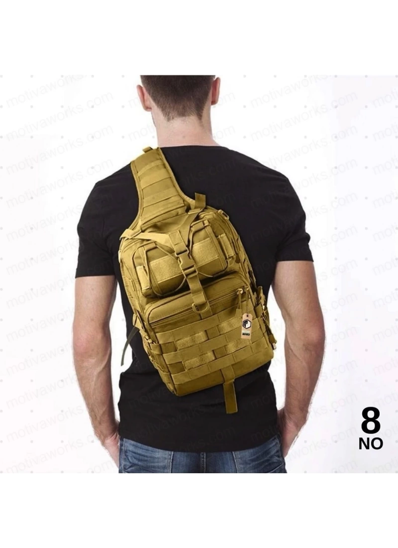 35CM Çöl Sarısı 20 LT Taktik Omuz Çantası 14in NO8