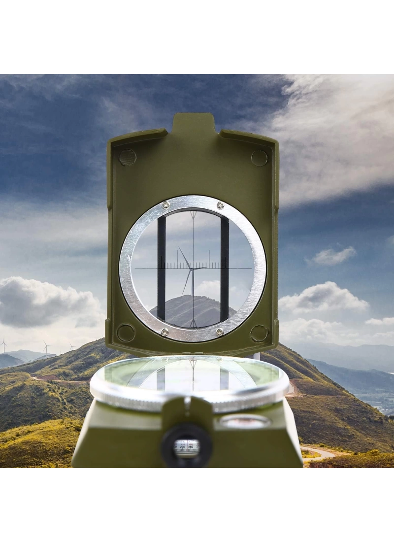 Hiking Survival Compass Military Grade Waterproof Scout Compass Gift for Kids Backpack Camping Hiking Map Navigation