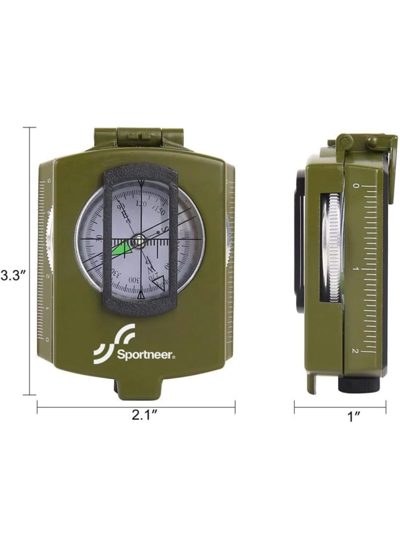 Hiking Survival Compass Military Grade Waterproof Scout Compass Gift for Kids Backpack Camping Hiking Map Navigation