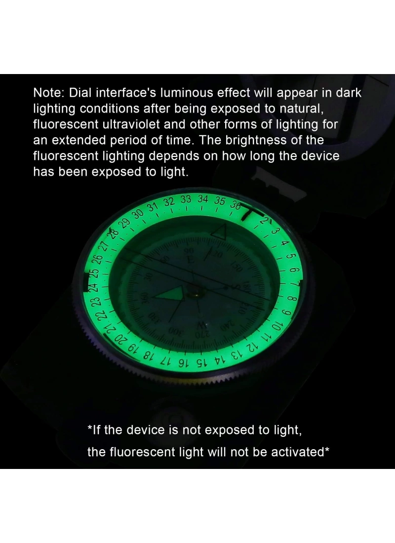 Hiking Survival Compass Military Grade Waterproof Scout Compass Gift for Kids Backpack Camping Hiking Map Navigation