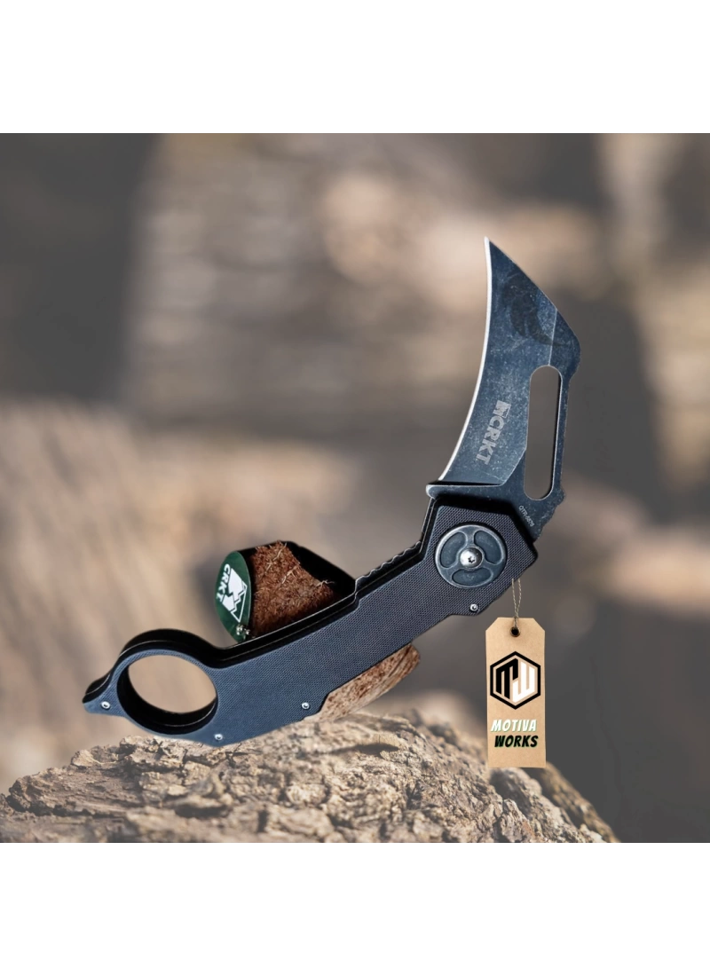 CRKT Calvin Stonewash Karambit Çok Amaçlı Dayanıklı Çakı