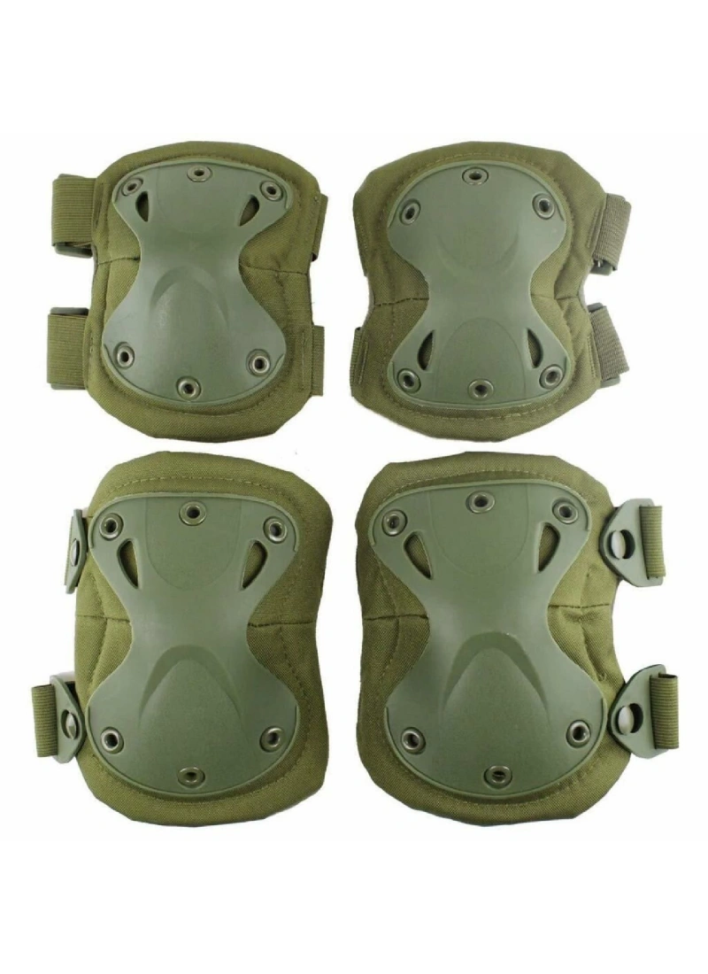 Dizlik Ve Dirseklik Koruma Seti Army Green Airsoft
