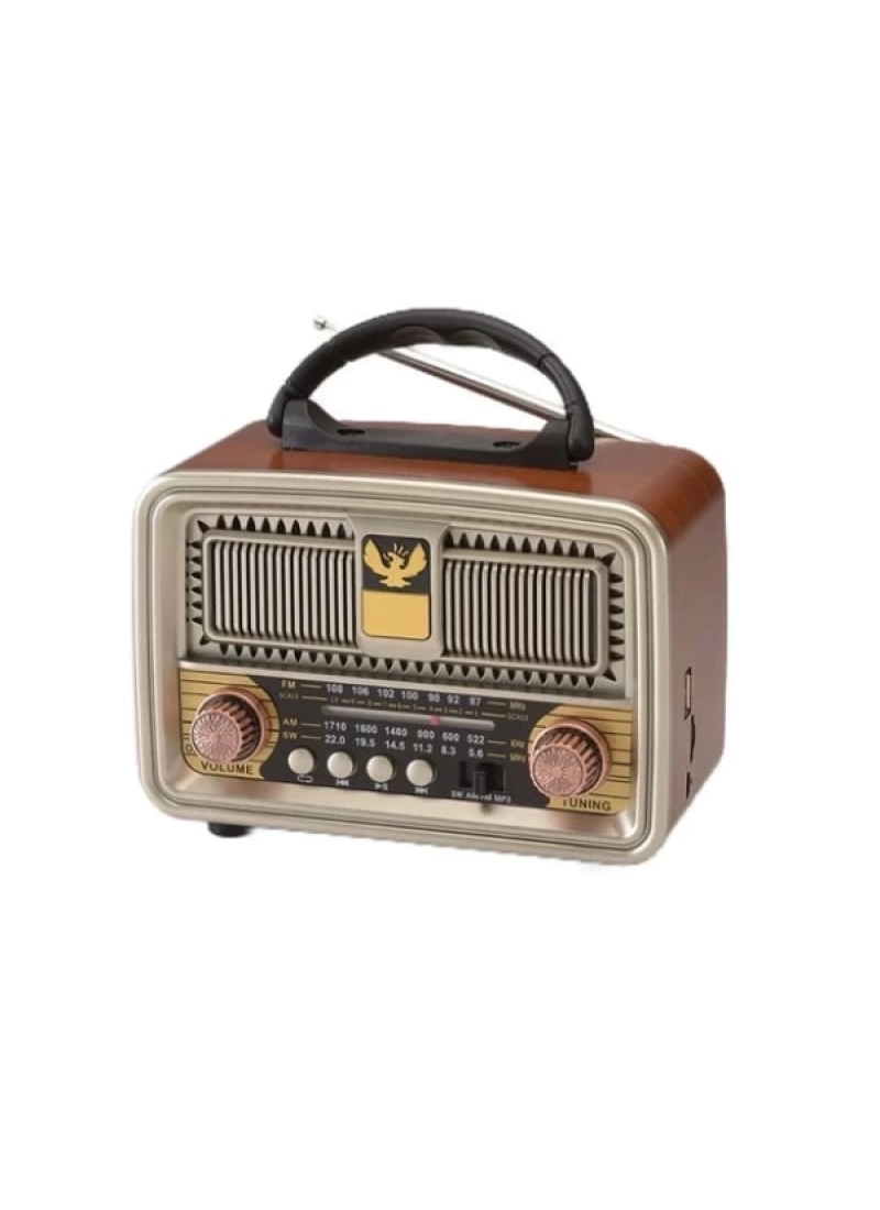 Everton Rt-825 Retro Güneş Enerjili Panelli Bluetooth Kablosuz Nostaljik Radyo