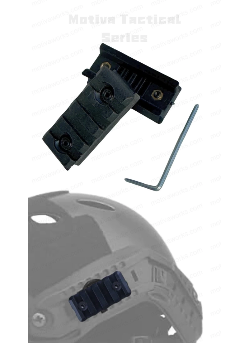 Fast Helmet Side Rail Mount Adapter, Tactical Helmet Rail Mount Adapter Adjustable ARC Guide for 22mm Picatiny Slot Tactical Helmet Accessories