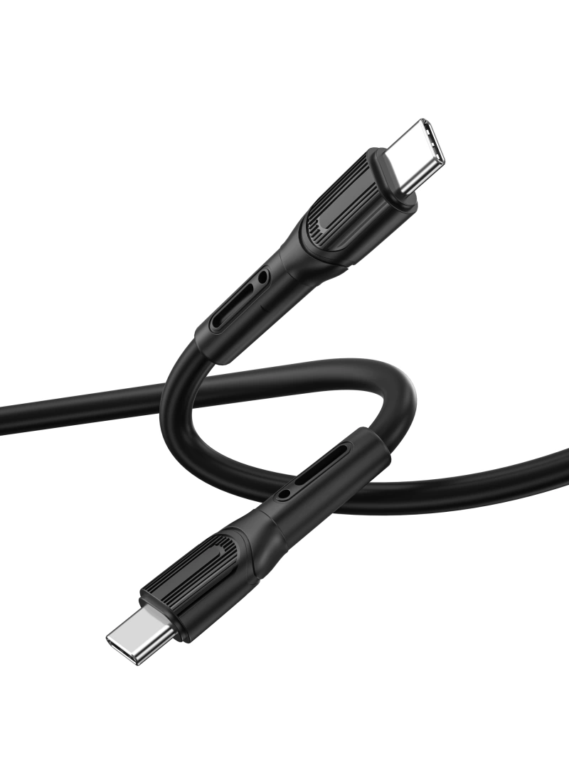Hızlı Şarj Kablosu Armor Kablo Ucu Korumalı 100W Ultra Fast Charge Type-C To Type-C PD Data Kablo 1M