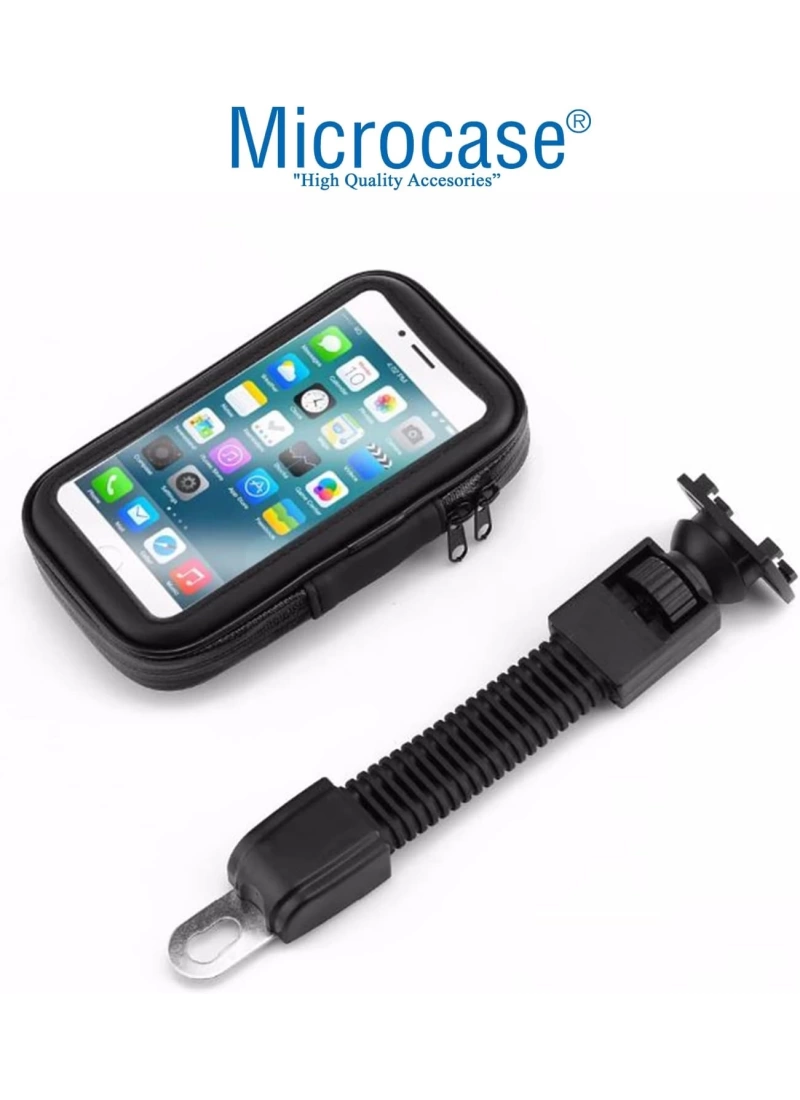 JX-100 XL 6.5 Motorsiklet ve Bisiklet Telefon Tutucu Ayna Bağlantılı