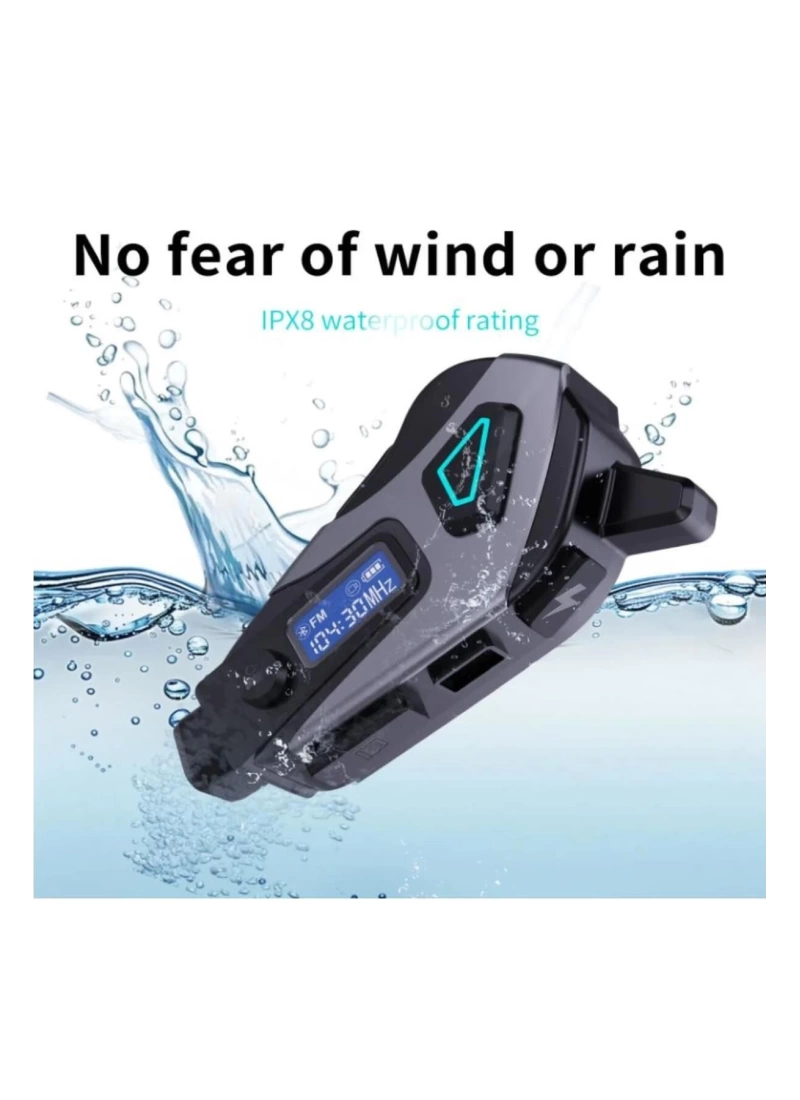 K10 Motosiklet Kask Kameralı Fm Radyo Wifi 5.4 Kulaklık 1080P Su Geçirmez 32GB MicroSD Dahil