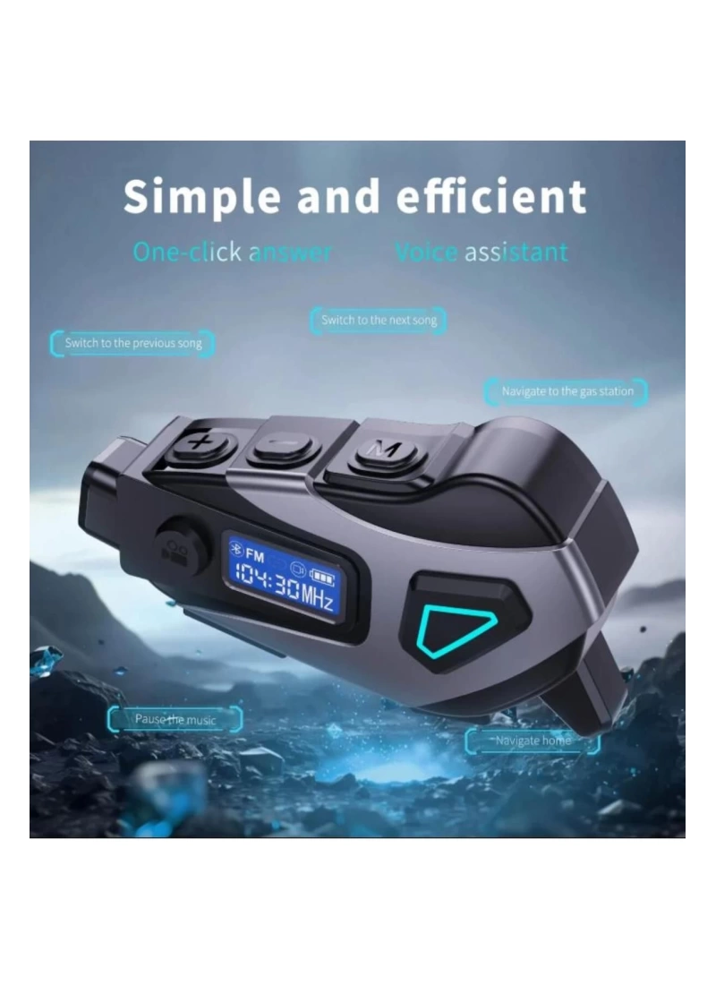 K10 Motosiklet Kask Kameralı Fm Radyo Wifi 5.4 Kulaklık 1080P Su Geçirmez 32GB MicroSD Dahil