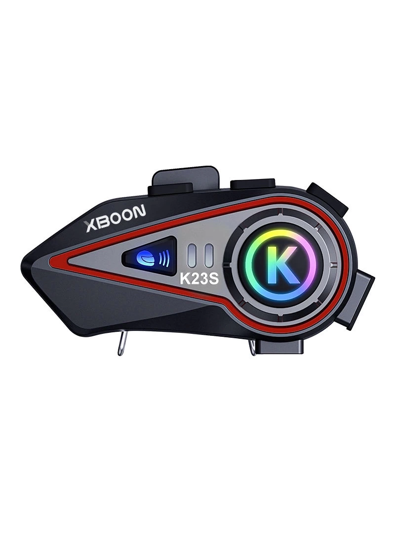 K23S 2X BT5.3 intercom RGB Sesli Asistan Gürültü Engelleme Su Geçirmez Kask Kulaklığı