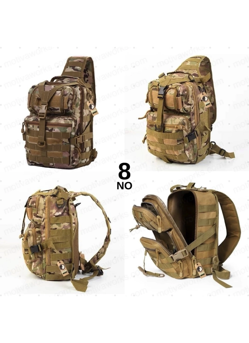 35cm Kamuflaj Multicam 20 LT Taktik Omuz Çantası 14in NO8